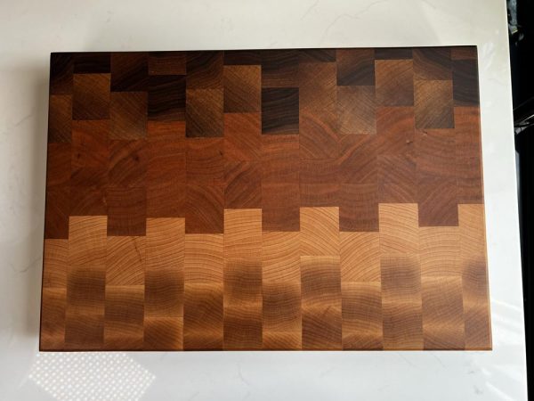 Hardwood End-Grain Ombré Butchers Block (Extra Large) - Image 5